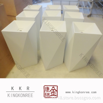Resin Stone Wash Basin Solid Surface Bathroom Sinks